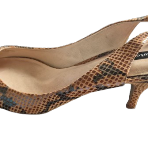 Snakeskin Slingback Heels