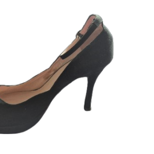 Suede Bow Heels