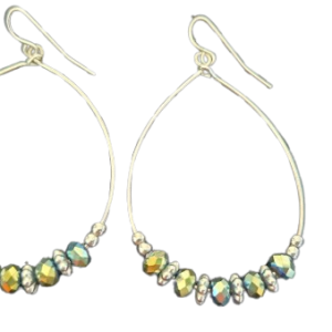 Beaded Hoop Earrings