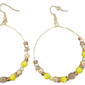 Beaded Loop Earrings